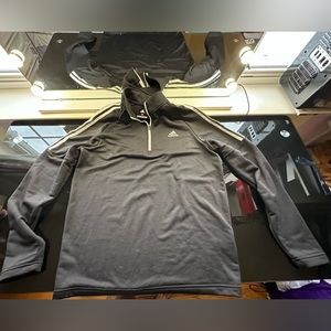 Adidas mid zip up sweater